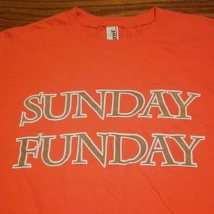 Sunday Funday 🏈 Shirt Orange White Small Watatees Browns Cleveland football